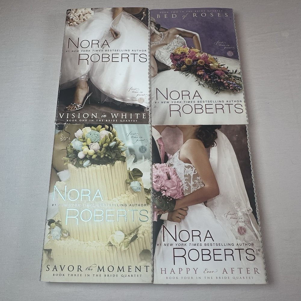 Nora Roberts The Bride Quartet - Book 1 through 4‎ - Romance Paperback